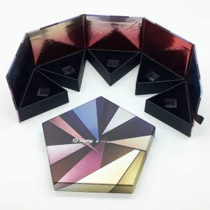 Creative hard paper gift box with partitions