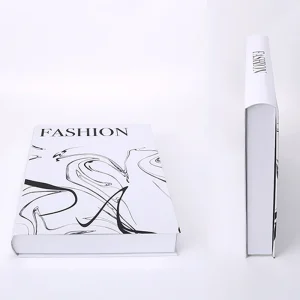 custom printed white book style apparel gift boxes wholesale