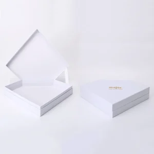 rigid paper setup diamond shaped favour boxes with custom logo print