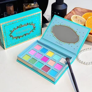 custom print matte lipstick palette with magnet catch