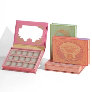 sustainable paperboard lip palette with mirror
